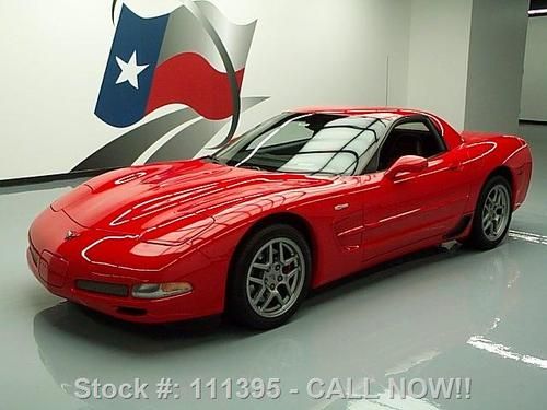 2002 chevy corvette z06 405 hp 6-spd leather hud 15k mi texas direct auto
