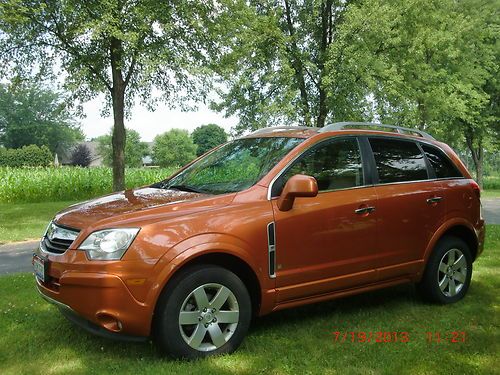 2008 saturn vue xr v6 sunburst orange leather heated seats new brakes 96k carfax
