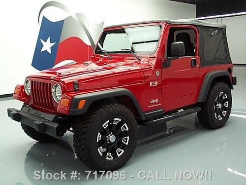 2006 jeep wrangler x 4x4 convertible 6-speed only 49k texas direct auto