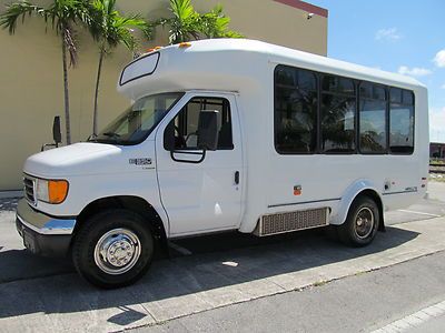 Ford e350 diesel mini shuttle bus 14 passenger van - eldorado aerolite by thor -