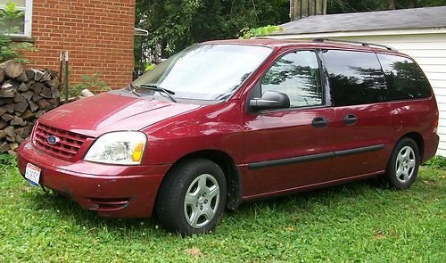 2005 ford freestar se 4d minivan madador red w/ 3rd rear seat