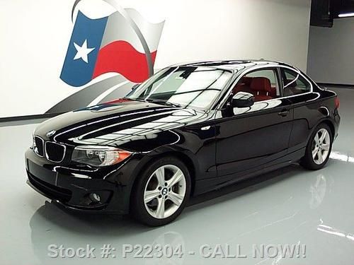 2012 bmw 128i coupe auto sunroof red leather 31k miles texas direct auto