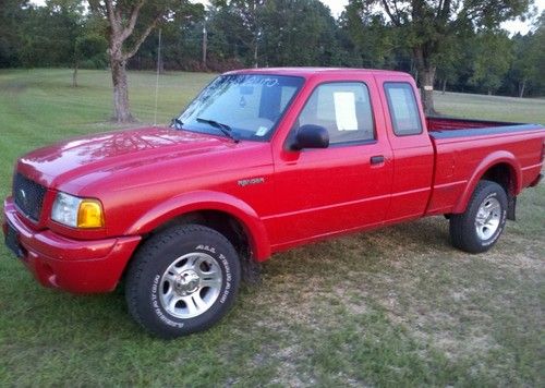 2002 red ford ranger edge extended cab pickup 2-door 3.0l automatic