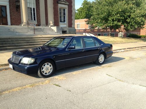 1995 mercedes-benz s600 sedan 4-door 6.0l blue/tan