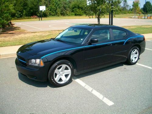 2009 dodge charger, r/t, police, 1 own, hemi v8, black, records, perfect, nc !!