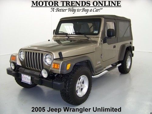 2005 4x4 unlimited soft top boards 5 speed cruise alloys jeep wrangler 76k