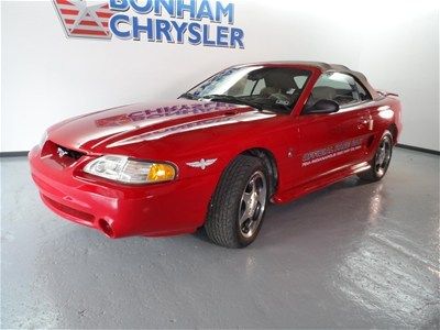 1994 cobra 71 miles red convertible indy 500 pace car