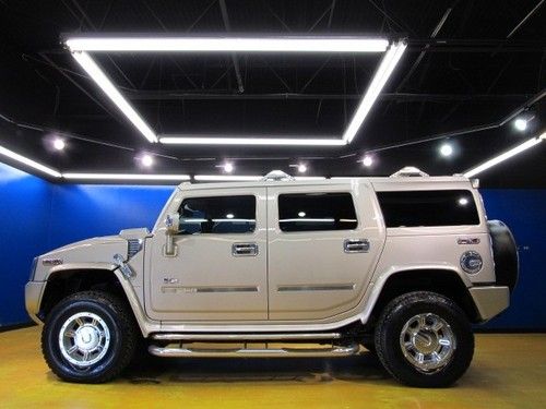 Hummer h2 4wd leather navigation sunroof 3rd row seat