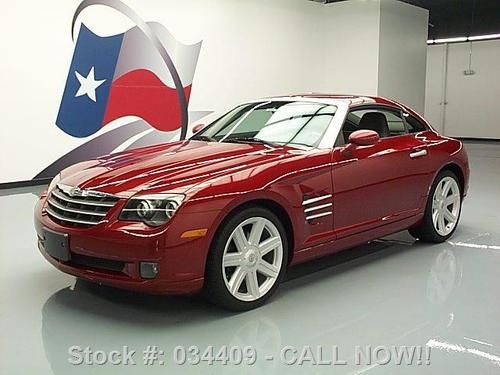 2005 chrysler crossfire ltd htd leather pwr spoiler 56k texas direct auto