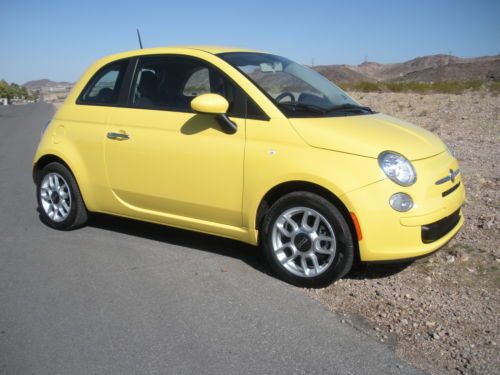 2013 fiat 500 pop...flawless  yellow auto  only 15k miles  $9999.00  cheap!!!!