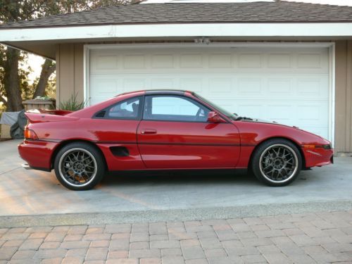 1991 toyota mr2 turbo coupe 2-door 2.0l mk2 88k miles red