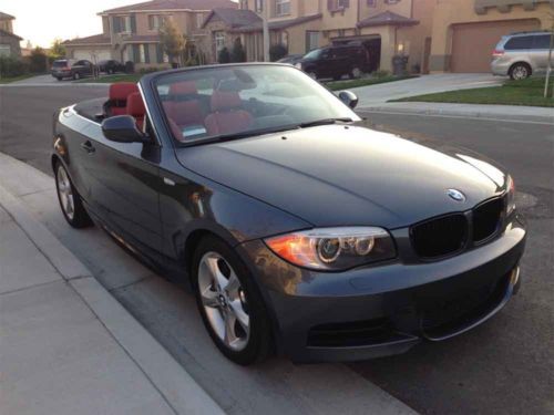 2013 bmw 135i convertible | mineral gray with coral red boston leather