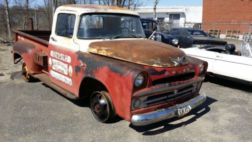 1957 dodge d200 3/4 ton pickup truck very rare patina hot rod rat rod barn find