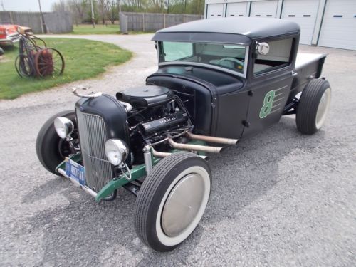 1930 ford model a  pick up  hot rod, looks rat rod but not by clean build