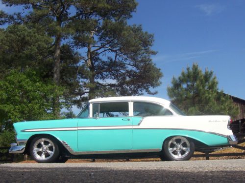 Beautiful 1956 chevy bel air nicely restored great options ready to show or go!