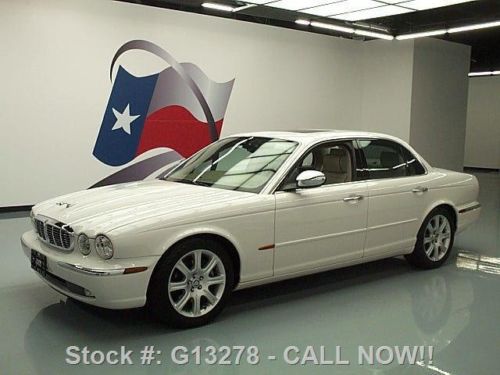 2004 jaguar xj8 vanden plas sunroof nav htd leather 28k texas direct auto