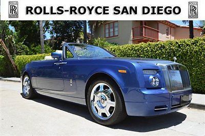 2009 rolls-royce phantom drophead coupe. blue over tan. 1600 miles. loaded.