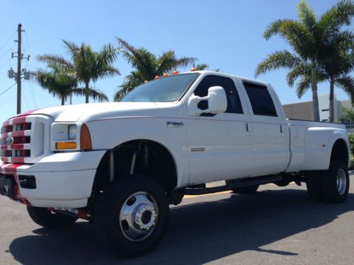 Lifted! 4x4! 2006 ford f-350 crewcab longbed turbo diesel dually! only 88k miles