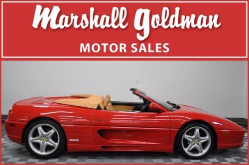 1995 ferrari 355 spider red with tan tubi exhaust only 14700 miles