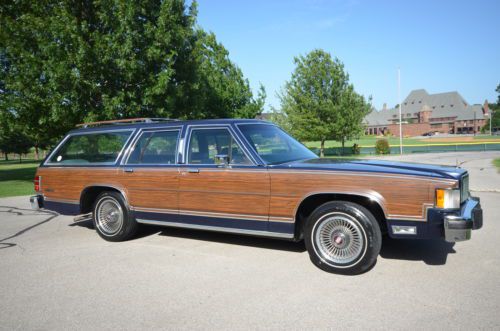 Find used 1985 Mercury marquis ls colony park wagon 1 ...