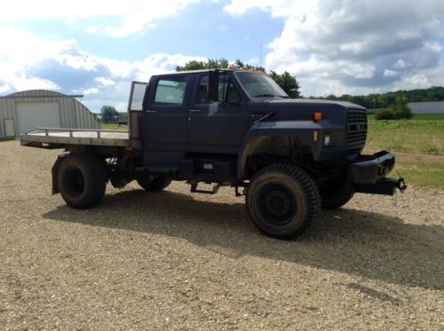 1990 Ford F700 Crew Cab Diesel Automatic Marmon-Herrington 4x4 Monster Truck, image 3