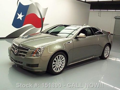 2011 cadillac cts 3.6l coupe auto leather one owner 19k texas direct auto