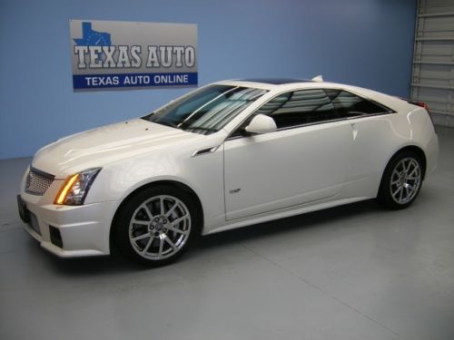 We finance!! 2011 cadillac cts-v coupe 556 hp supercharged nav 33k mi texas auto