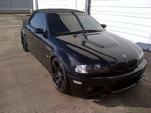 2001 bmw e46 m3 black convertible w/navigation