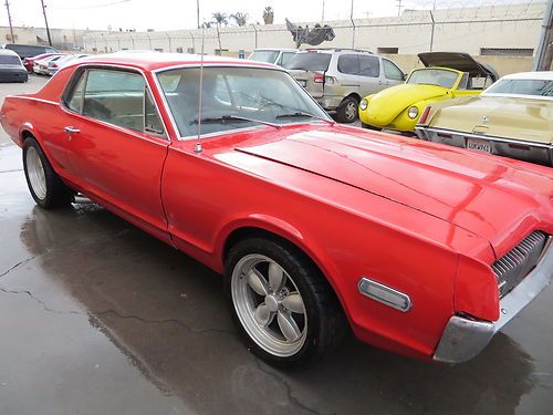 1968 mercury cougar  v8 4 bbl beautiful cougar! runs strong calif car solid 390