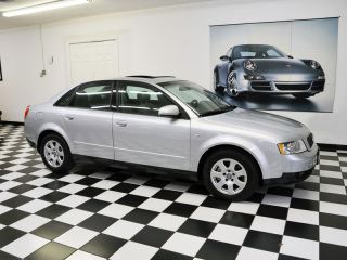 2002 audi a4 only 12k  mi silver over gray auto cvt pwr moonroof alloys