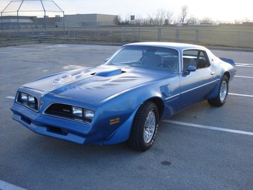 1978 pontiac trans am, blue, 400 engine, auto trans, good cond, daily driver