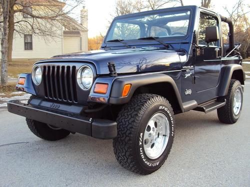 1-owner 1997 jeep wrangler sport auto 4.0l 6cyl very clean