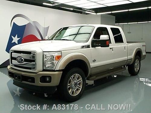 2011 ford f-250 king ranch diesel fx4 4x4 sunroof 27k! texas direct auto