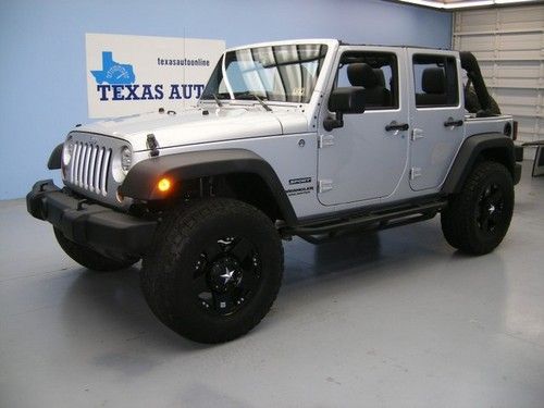 We finance!!!  2011 jeep wrangler unlimited sport 4x4 auto hard top lift 1 owner