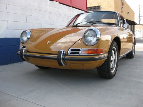 Refreshed numbers-matching 1969 porsche 911e 2.0l mfi coupe - bahama yellow
