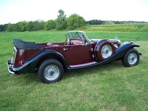 1936 mercedes 540k  replica, v8 engine, wire wheels, automatic only $29,875