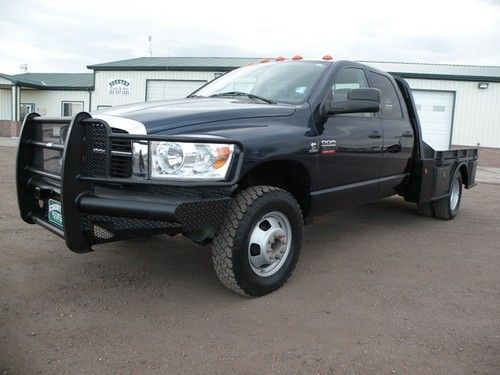 2007 dodge ram 3500 4x4 6.7 diesel quad cab 6 speed manual flatbed dually