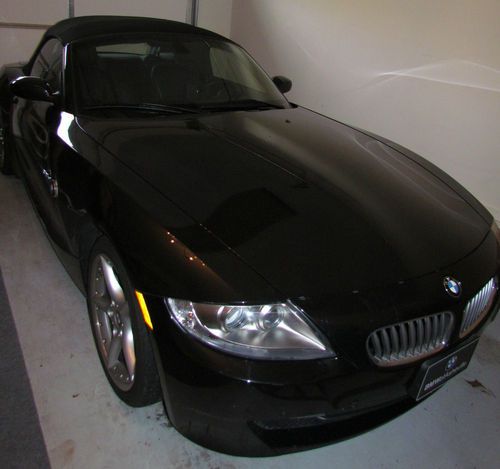 Mint 51k mi 2007 bmw z4 3.0 si black convertible roadster automatic w steptronic