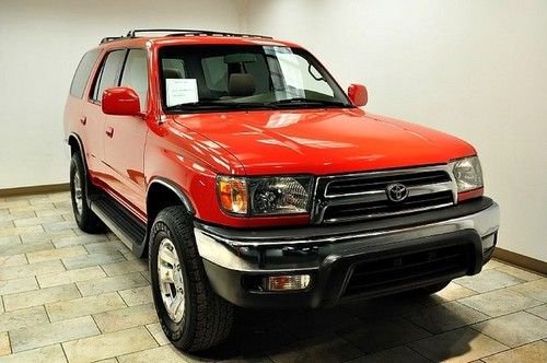 2000 toyota 4runner red/tan 5speed 4wd low miles ext warranty