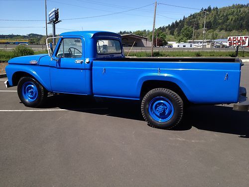 1964 ford f350 truck 1 ton 9 foot bed super rare and clean! cross over exhaust