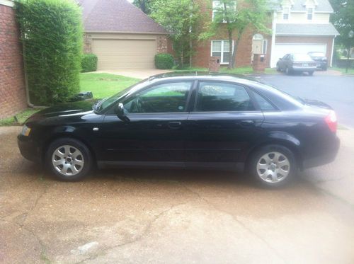 2002 audi a4 4-door black exterior/black leather, new tires, gas saver, sunroof