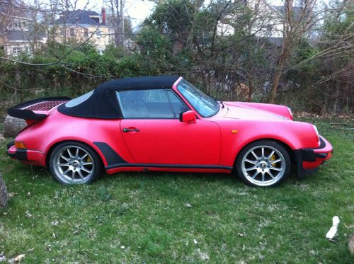 Porsche 911sc twin turbo/ barn find/ restored/ antique/ race/ fast/ red/ cool