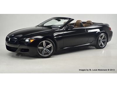 2007 bmw m6 convertible black sapphire &amp; portland brown 17,489 miles from new!
