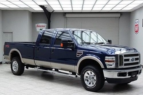 2008 ford f350 diesel 4x4 srw lariat long heated leather crew cab powerstroke