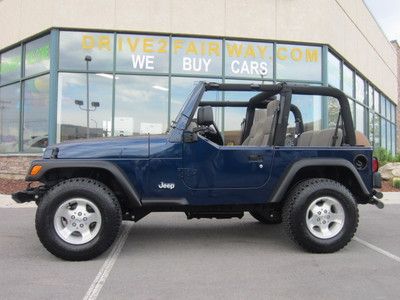 2003 jeep wrangler x 4wd with soft top and hard top and only 36000 miles