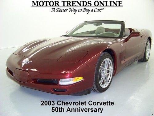Convertible 50th anniversary hud ride control bose 2003 chevy corvette 51k