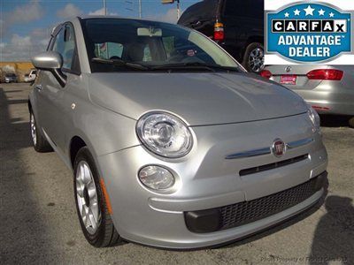 2012 fiat 500 pop 1-owner perfect condition factory warranty florida wholesale