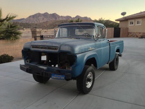1959 ford f100 4x4 great project