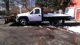 Gmc 3500, chevy 3500, flatbed, plow, dual wheels,