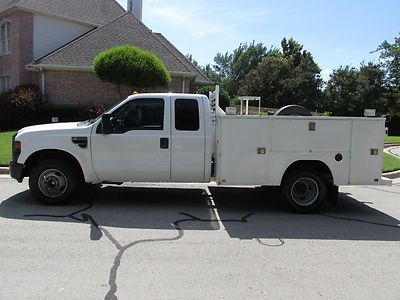 09 f350 super duty extended super cab 6.8l v10 utility bed dually
